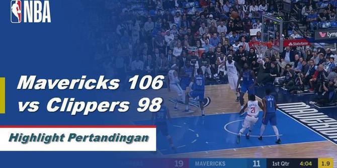 Cuplikan Hasil Pertandingan NBA : Mavericks 106 vs Clippers 98