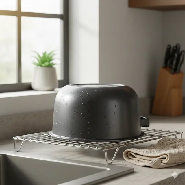 Cara Membersihkan Panci Rice Cooker (Foto: Gemini AI)