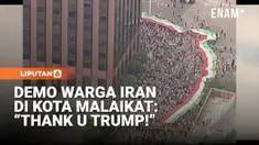 Ribuan demonstran meneriakkan “freedom for Iran” dalam aksi unjuk rasa di Los Angeles pada Minggu. Massa berkumpul di sisi barat kota sambil mengibarkan bendera Iran era sebelum Revolusi Islam 1979 dalam aksi yang berlangsung pada sore hari.