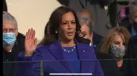 Kamala Harris resmi dilantik menjadi wakil presiden Amerika Serikat pada Rabu (20/1/2021) di Gedug Capitol Hill AS.