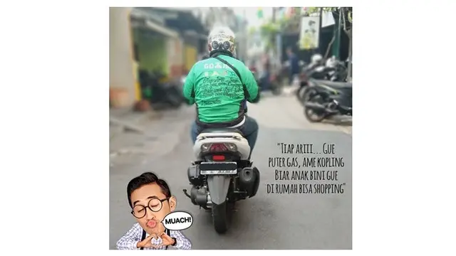 Kata Kata Bijak ala Driver Online Ini Bikin Cengar Cengir