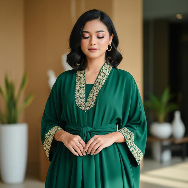 2. Kaftan dengan Tali Pinggang