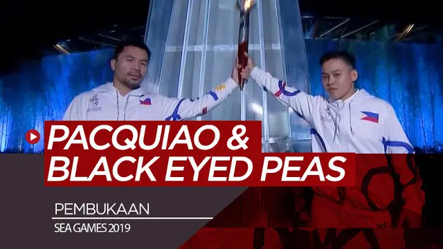 Berita video Manny Pacquiao dan salah satu personel, Black Eyed Peas, Apl.de.Ap, turut memeriahkan pembukaan SEA Games 2019, Sabtu (30/11/2019).