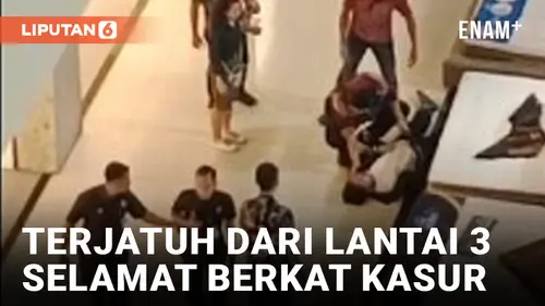 VIDEO: Remaja Terjatuh dari Lantai 3 Mall di Solo, Selamat Berkat Kasur