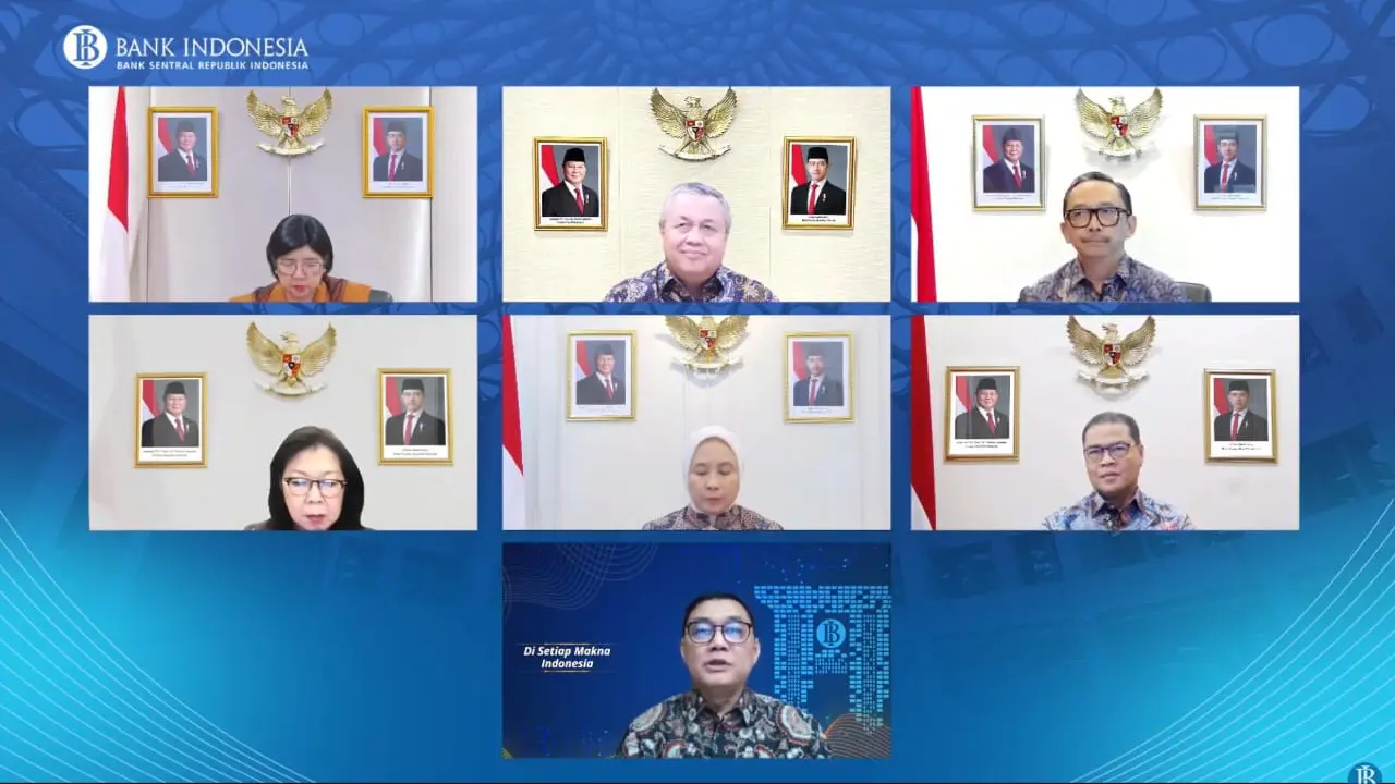 Rapat Dewan Gubernur (RDG) Bank Indonesia dihadiri oleh Wakil Menteri Keuangan Suahasil Nazara yang mewakili Menteri Keuangan. (Liputan6.com/Tira)