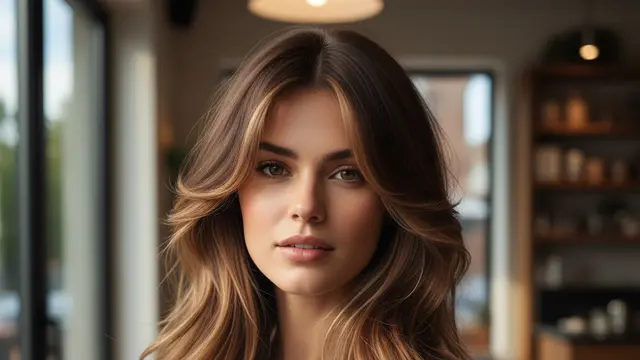 Model Butterfly Cut dengan Highlight Halus