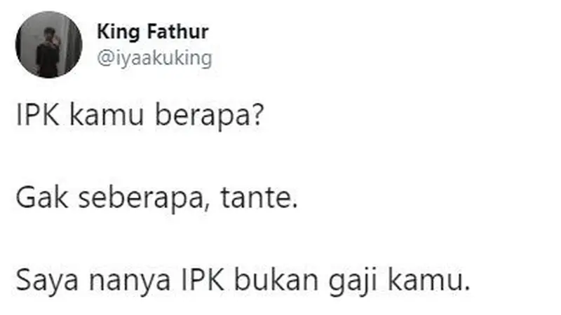 Jawaban kocak soal IPK