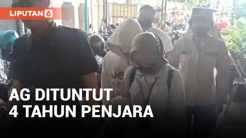 VIDEO: AG Pacar Mario Dandy Dituntut Pidana Kurungan 4 Tahun