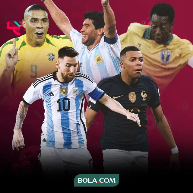 Piala Dunia 2022 - Lionel Messi dan Kylian Mbappe
