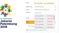 Tiket Closing Ceremony Asian Games 2018 ludes di Blibli. Dok: Blibli