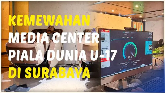 Berita video melihat kemewahan fasilitas yang disajikan untuk para awak media di Media Center Piala Dunia U-17 2023, di Surabaya.