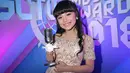 Penyanyi dangdut pendatang baru asal Pesuruan itu juga akan menjadi penghibur di panggung SCTV Music Awards 2018. Tasya duet dengan penyanyi populer Via Vallen. (Adrian Putra/Bintang.com)