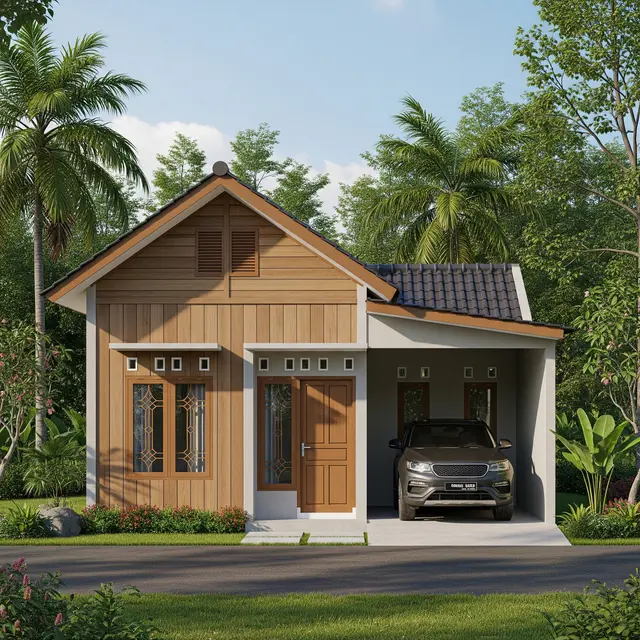 9 Gambar Rumah Sederhana 8 x 9 Meter, Denah Optimal dan Desain Fungsional