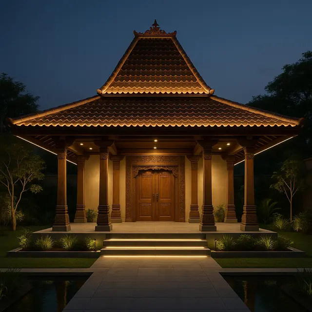 Model Teras Rumah Limasan Modern Tren 2025 (Foto: ChatGPT)