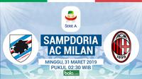Serie A Sampdoria Vs AC Milan (Bola.com/Adreanus Titus)