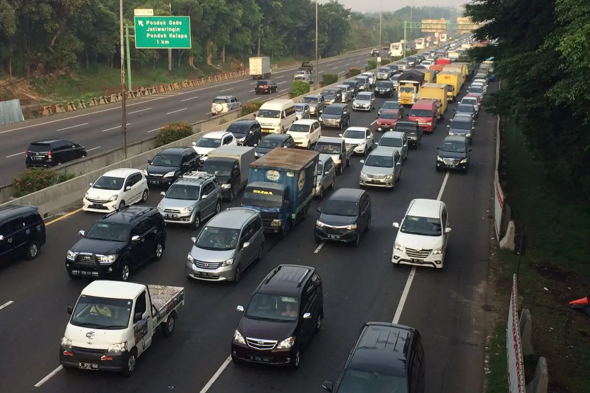 Kemacetan di Tol Cikampek