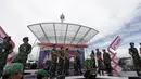 Ratusan anggota TNI menghadiri pembukaan pameran tersebut yang juga digabung dengan konser Inbox dari SCTV, Jakarta, Jumat (12/12/2014). (Liputan6.com/Faizal Fanani)