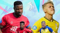 BRI Liga 1 - Semen Padang FC Vs Barito Putera - Duel Antarlini (Bola.com/Adreanus Titus)