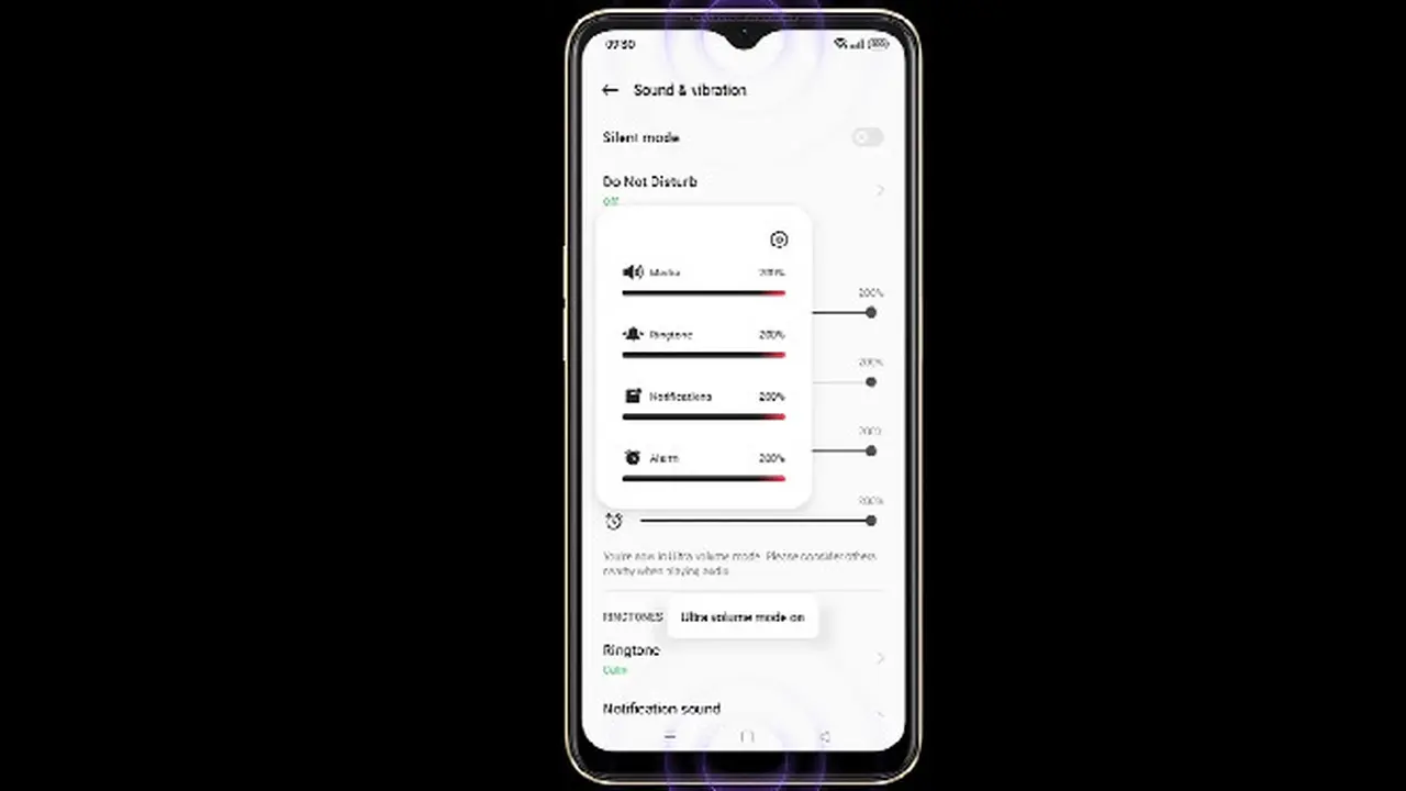 Teknologi Dual Speaker Stereo dan Ultra Volume 200% di OPPO A77s