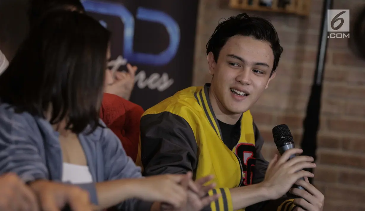 Shawn Adrian saat hadir dalam konferensi pers peluncuran trailer Danur 2: Maddah di Jakarta, Selasa (6/2). (Liputan6.com/geekimages)