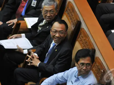 Menteri ESDM, Jero Wacik meminta masyarakat untuk tidak panik tentang langkanya BBM (Liputan6.com/Johan Tallo)