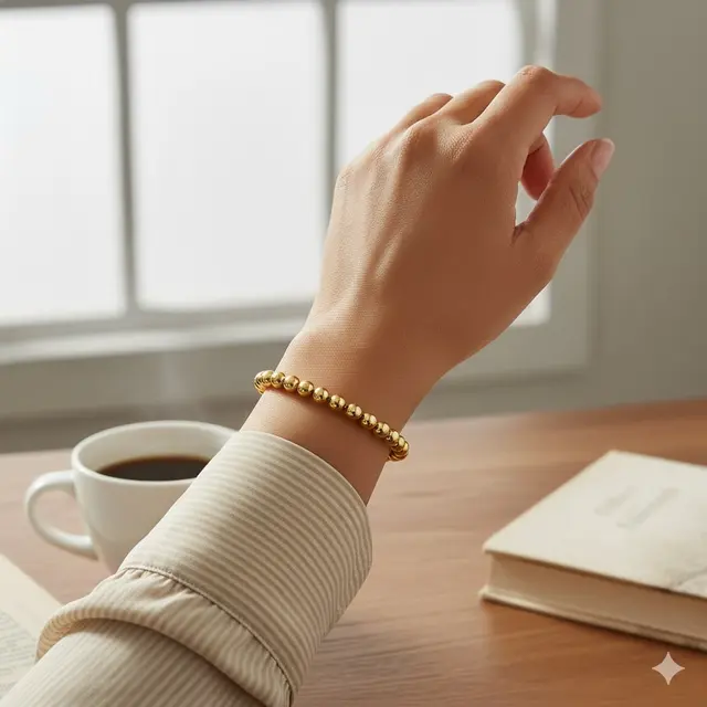 Gelang Beaded Emas: Manik-Manik yang Menawan