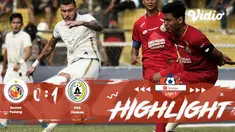 Pertandingan #ShopeeLiga1, antara #SemenPadang vs #PSSSleman yang berlangsung di Stadion Haji Agus Salim, Kota Padang Sumatra Bara...