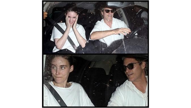 Potret Kemesraan Joaquin Phoenix 'Pemeran Joker' dan Rooney Mara (sumber: instagram/@rooneymaradaily)