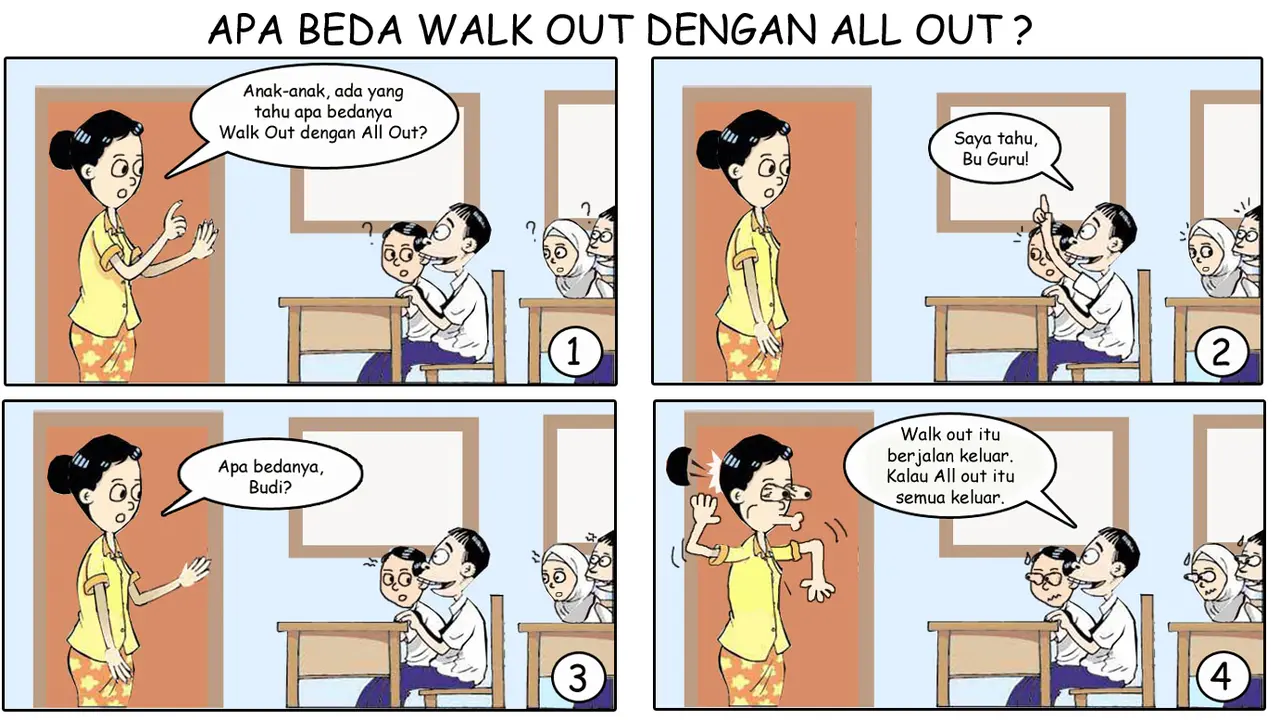 Ilustrasi All Out Walk Out