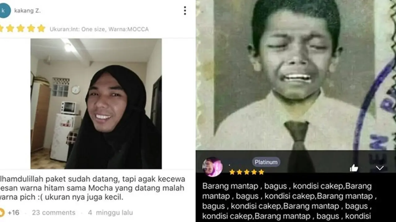 6 Ulasan Pembeli Pamer Ekspresi Wajah di Online Shop Ini Kocak