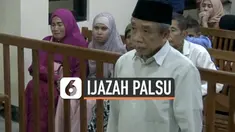 Pelawak Nurul Qomar divonis 1 tahun 5 bulan penjara oleh majelis hakim dalam sidang putusan atas kasus dugaan pemalsuan dokumen Surat Keterangan Lulus (SKL) di Pengadilan Negeri (PN) Brebes, Jawa Tengah, Senin (11/11/2019) siang.