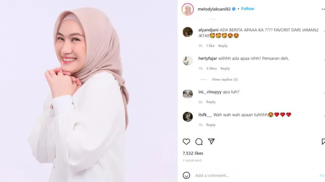 Postingan Melody.