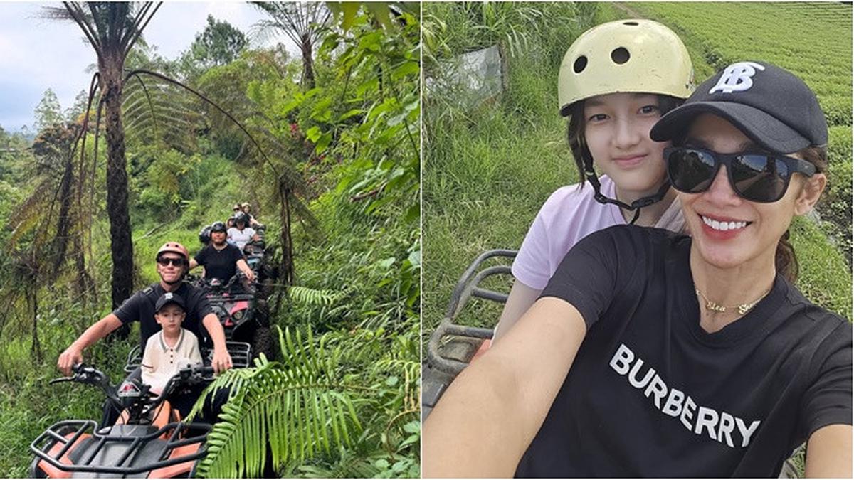 6 Potret Liburan Ussy dan Andhika di Kota Batu, Seru Naik ATV Bareng Anak
