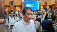 Menteri Keuangan (Menkeu) Purbaya Yudhi Sadewa saat ditemui di Kementerian Keuangan, Jakarta, Kamis (23/7/2026).