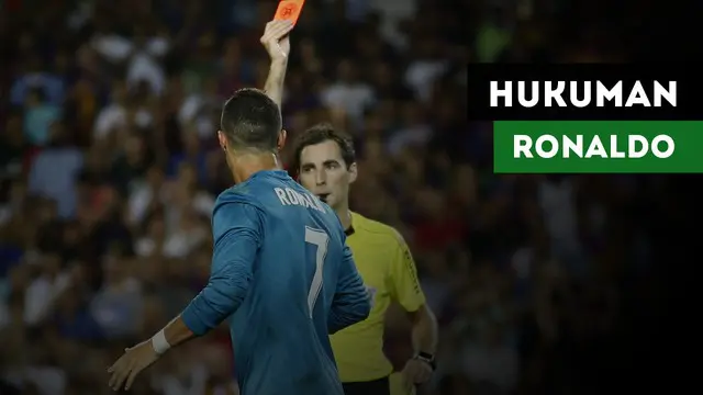 VIDEO: Dorong Wasit, Ini Hukuman untuk Cristiano Ronaldo