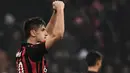 Krzysztof Piatek layak disebut sebagai harapan baru untuk kebangkitan AC Milan kembali ke era kejayaan. (AFP/Marco Bertorello)