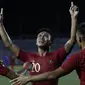 Gelandang Timnas Indonesia U-22, Osvaldo Haay, merayakan gol yang dicetaknya ke gawang Thailand pada laga SEA Games 2019 di Stadion Rizal Memorial, Manila, Selasa (26/11). Indonesia menang 2-0 atas Thailand. (Bola.com/M Iqbal Ichsan)