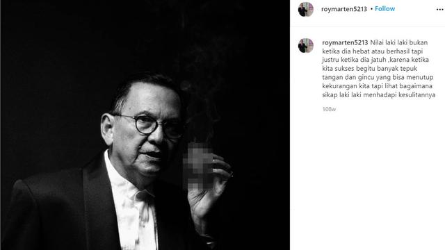 7 Pesan Bijak Roy Marten, Sempat Viral di Media Sosial