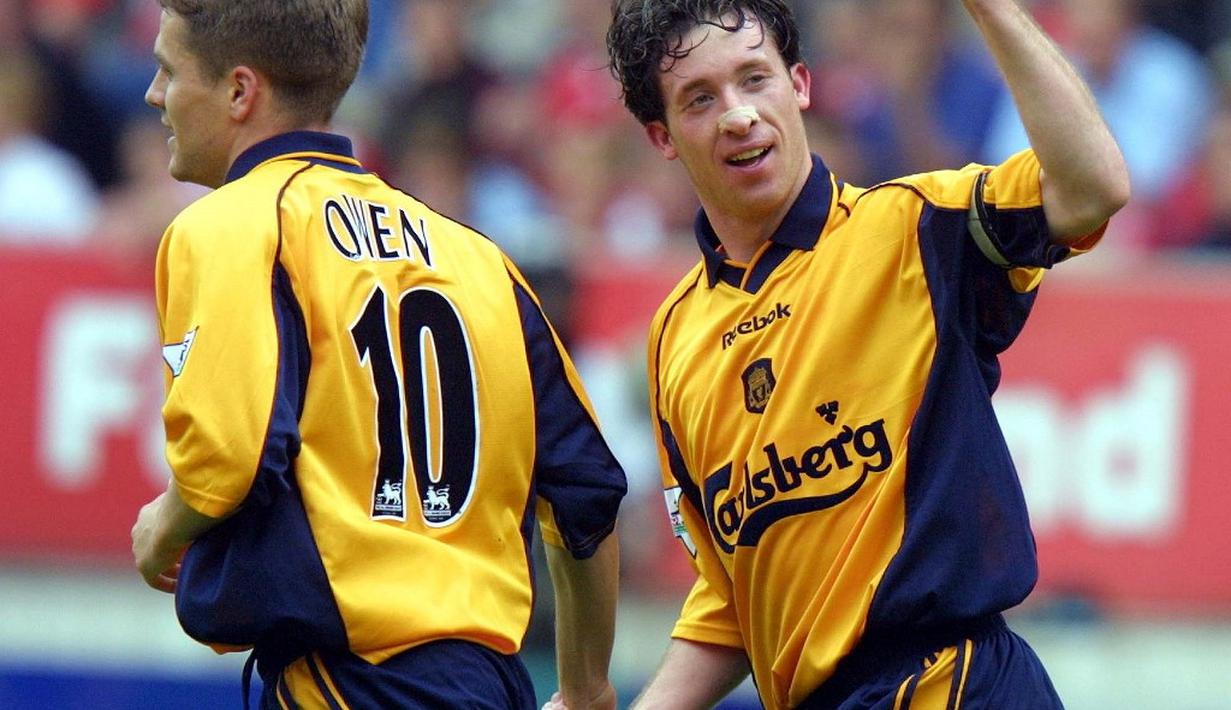 4. Robbie Fowler - Legenda besar The Reds yang begitu disegani di Premier League. Fowler memulai karier profesional bersama liverpool pada tahun 1993. (AFP/Odd Andersen)