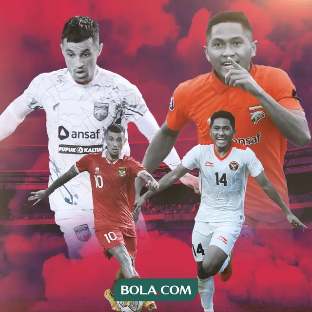 Ilustrasi - Stefano Lilipaly dan Fajar Fathur Rahman nuansa Timnas Indonesia dan Borneo FC