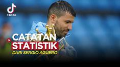 Berita video tiktok, tentang catatan statistik Sergio Aguero sepanjang karier sepak bolanya, yang terbaik saat di Manchester City.