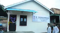 Rumah Halimah, warga Palembang yang sudah direnovasi oleh Pemkot Palembang (Liputan6.com / Nefri Inge)
