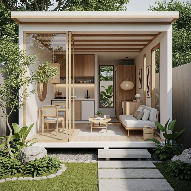 9 Desain Rumah 5x10 Kecil Sederhana dengan Gaya Japandi, Harmoni Minimalis