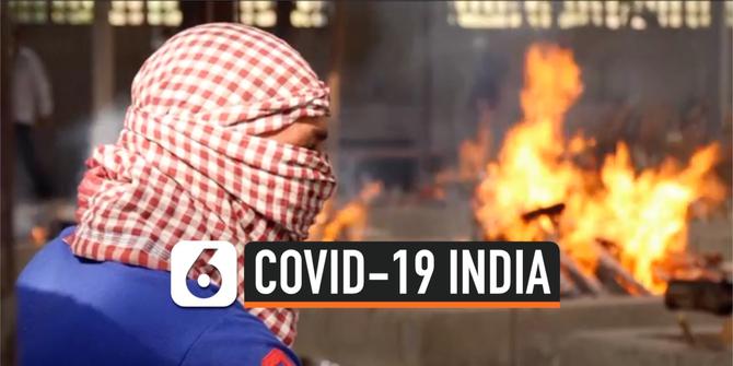 VIDEO: Mencekam, Jenazah-Jenazah Korban Keganasan Covid-19 di India