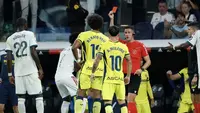 Jose Mourinho Bungkam Setelah Vinicius Junior Dikartu Merah karena Tarik Rambut Pemain Villarreal