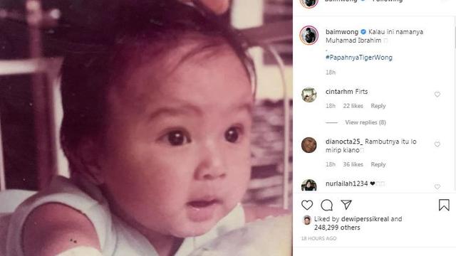 Unggahan Baim Wong. (Foto: Instagram baimwong)