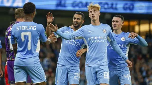 Foto: Liverpool dan Manchester City Pesta Gol dan Lolos ke Babak Keempat Piala Liga Inggris 2021 / 2022