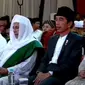 Presiden Joko Widodo (Jokowi) menghadiri Muktamar Sufi Internasional Tahun 2023 di Pekalongan, Jawa Tengah, Selasa (29/8/2023). (Tangkapan Layar Youtube NU Channel)