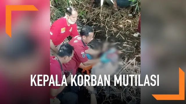 Kepala korban mutilasi dalam koper akhirnya ditemukan pada sebuah sungai di Kediri.
