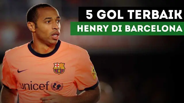 VIDEO: Barcelona Kenang Lima Gol Terbaik Thierry Henry Bersama Blaugrana